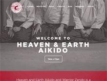 Tablet Screenshot of heavenandearthaikido.com